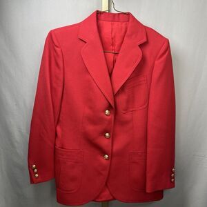 Stanley Blacker Vintage Classic‎ Navy Blue Blazer Womens 8 Wool Jacket